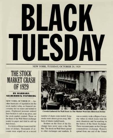 why did the stock market crash in 1929 yahoo