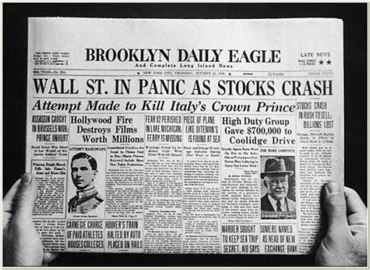 stock market collapse october 1929